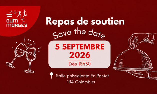 Repas de Soutien Gym Morges – 5 Septembre 2026