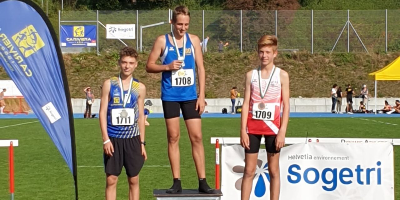 Athlétisme – Championnats Vaudois Multiples – Chailly Sur Montreux – le bronze pour Timéo et Arthur!